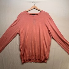 tasso elba sweater Cotton/linen/modal blend L/sleeve pink Sz Large..