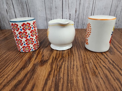 The Pioneer Woman Flea Market Floral Salt and Pepper Shakers + Creamer WOW! - Picture 6 of 18