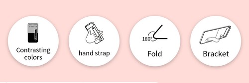For Huawei P50 Pocket Pocket S P60 Pocket wristband phone case with free cable - 第 5/20 張圖片