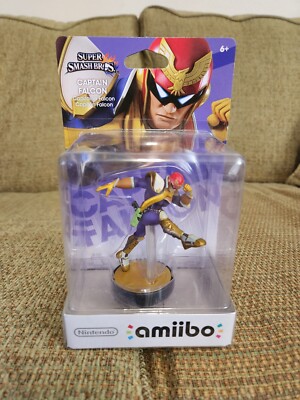 Nintendo Amiibo Captain Falcon Super Smash Bros. First Print Brand New Sealed