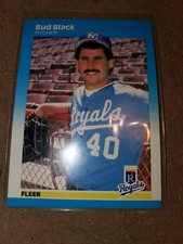 1987 Fleer Baseball Card #365 Bud Black