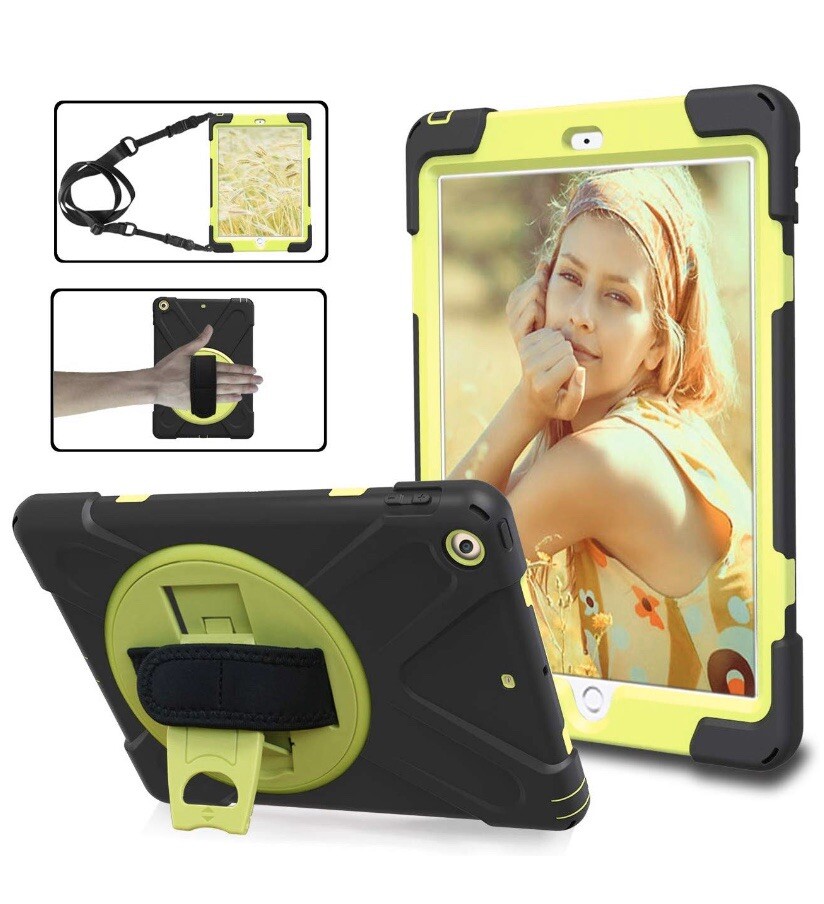 2018/2017 iPad 9.7 Heavy Duty Shockproof Rugged 3-Layer Case-image