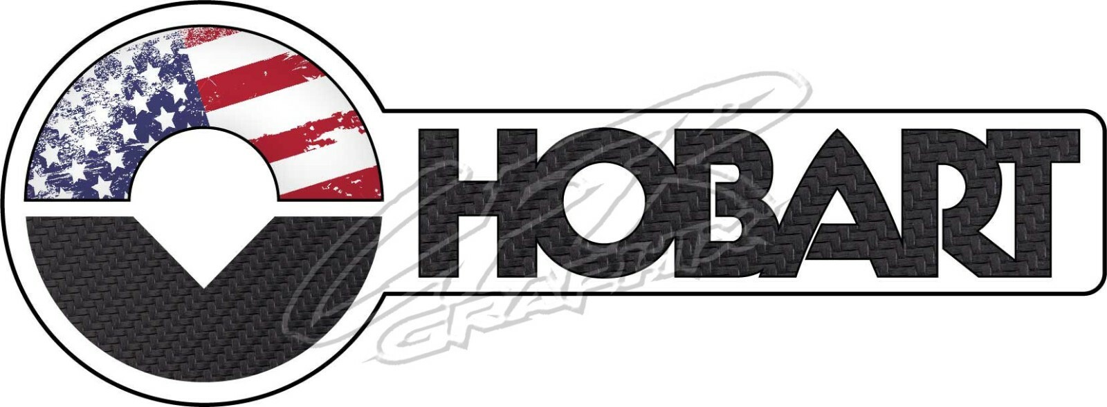 Set of 2 Hobart Welder Custom Printed Carbon Fiber Decal Stickers eBay