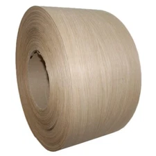 White Oak 10" x 50' Roll Preglued Wood Veneer Edgebanding, Iron on Hot Melt.