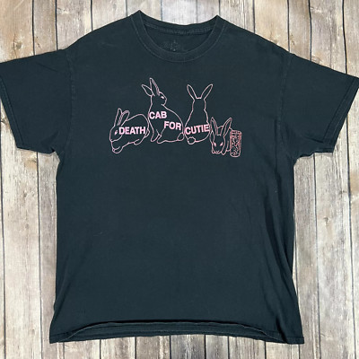 Death Cab for Cutie BAND Rabbie Black T Shirt Full Size S-5XL