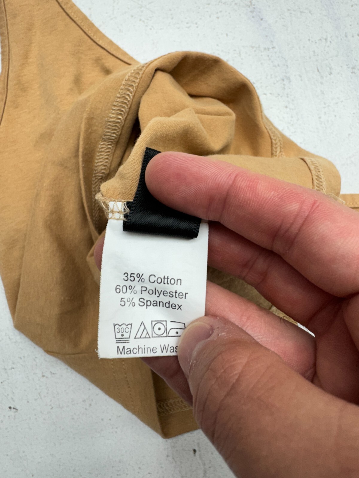 Shein Brown Basic Strapless Tank Top Womens Size Small