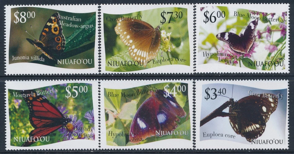 2012 TONGA: NIUAFO'OU BUTTERFLIES SET OF 12 FINE MINT MNH - Image 2 of 3