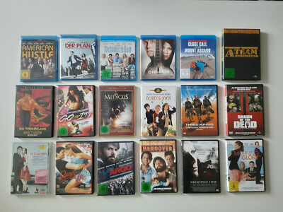 DVD- / Blu-Ray Sammlung (u.a. American Hustle, Der Plan, Die Tür, Schlagzeilen).