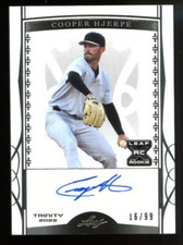 2022 Leaf Trinity Baseball Autograph Card - BA-CH3 Cooper Hjerpe XRC  #16/99