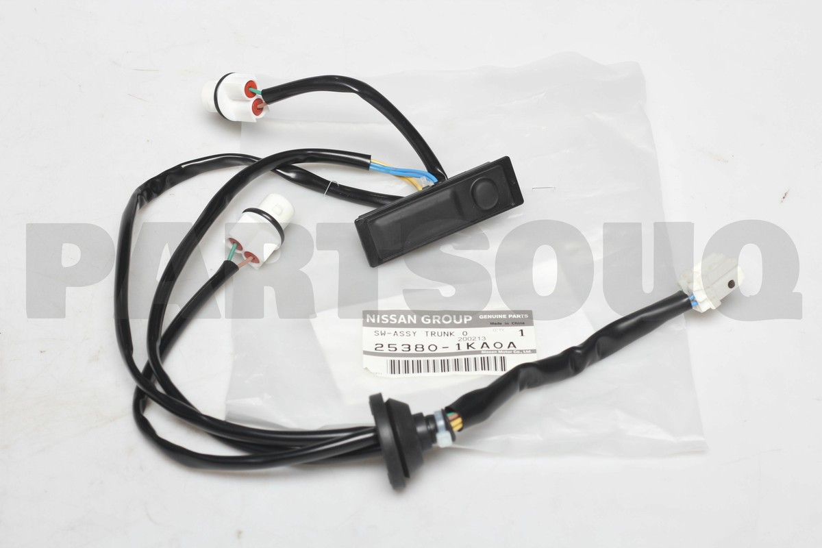 253801KA0A Genuine Nissan SWITCH ASSY-TRUNK OPENER 25380