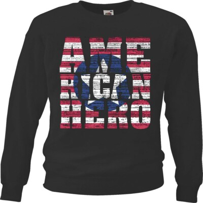 Sweatshirt AMERICAN HERO USA AMERIKA VEREINIGTE STAATEN NEW YORK CITY AMERIKA