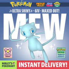   SHINY MEW   6IV EV MAXED OUT  BATTLE READY for Pokemon Scarlet  Violet   
