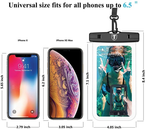 Waterproof Phone Bag Pouch Swim Cell Phone Case Cover Dry Bag for iPhone Samsung - Picture 3 of 6