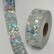 Holographic Crystal Tape, Pick size + color, HOLOCRYSTAL  Metallic Plastic Tape