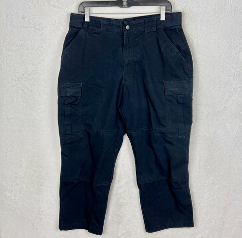 511 Tactical Ripstop Cargo Pants Mens Large 34x25 Navy Blue Straight Double Knee