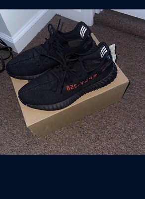 Size 10.5 yeezy boost 350 Bred Size 10.5 - adidas Yeezy Boost 350 V2 Low Bred | eBay main image 4