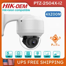 HIK Compatible 4X Zoom 5MP PTZ Network IR IP Camera POE Outdoor Security