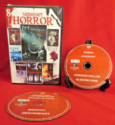8 MIDNIGHT HORROR (DVD Two Disc Set, 2012) 8 Features Over 12 Hours, ECHO BRIDGE