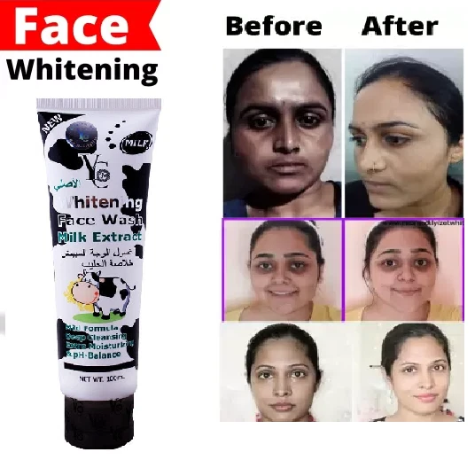 Skin Whitening Face Wash Milk Extract 100ml YC natural extracts