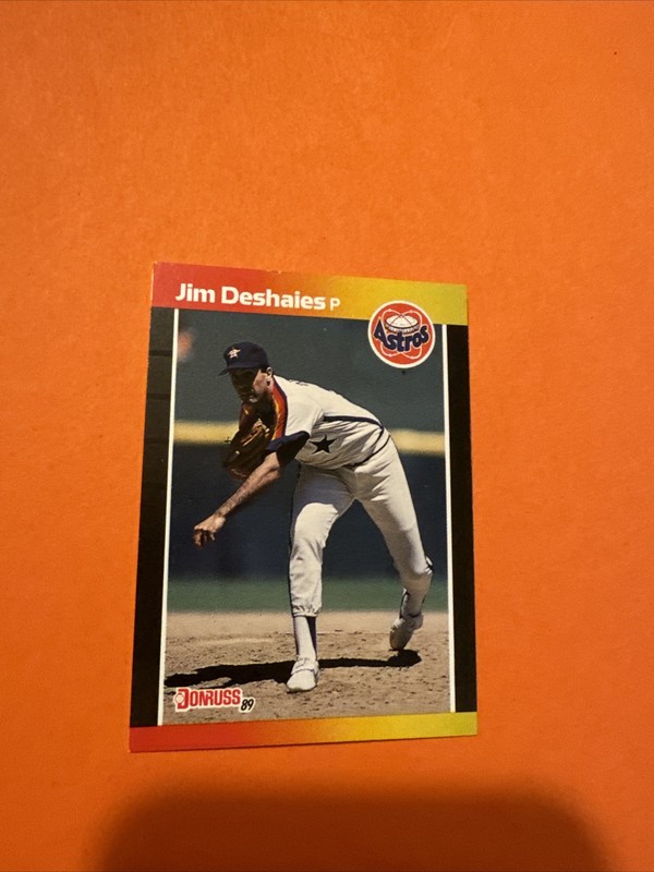 1989 Donruss Baseball #241 Jim Deshaies Houston Astros  Vintage Original