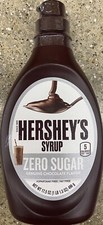 Hershey's Genuine CHOCOLATE Flavor Syrup ZERO SUGAR 17.5 Oz Bottle - FAT FREE