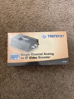 TRENDnet Single Channel PoE Analog to IP Video Encoder for CCTV Cameras TV-VS1
