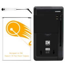 3920mAh Rechargeable Li ion Battery Charger Stylus for LG K10 2017 M25O M250N
