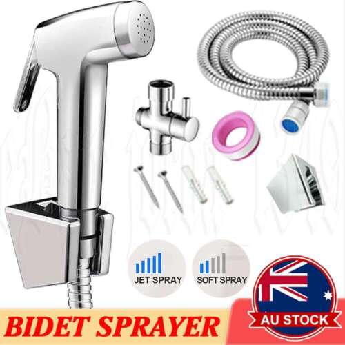 Spary Stainless Steel Handheld Douche Bidet Toilet Spray Shower Diverter Kit AU - Picture 1 of 12