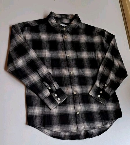 GAP TEEN GIRLS PLAID PATTERN 100% COTTON LONG SLEEVE BUTTON UP TOP (M 8) - 第 1/10 張圖片