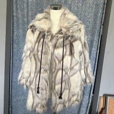 Yumi Outerwear Faux Fur Coat. Size Uk 14 Brand New Rrp £75