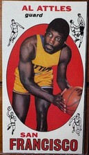 AL ATTLES (San Francisco Warriors) 1969-70 topps basketball card #24 VG-EX
