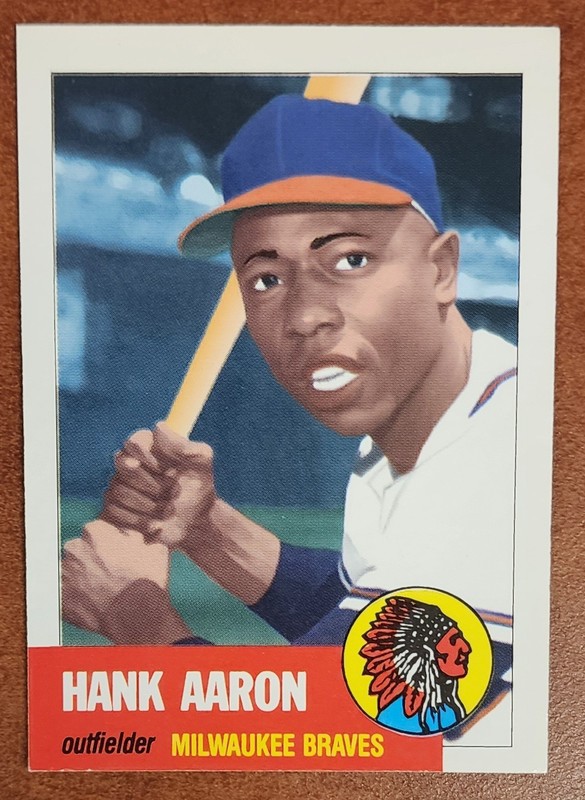 1991 Topps Archives 1953 Hank Aaron #317  Milwaukee Braves EX++