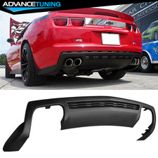 Fit 10-13 Chevy Camaro Zl1 Style Unpainted Rear Bumper Lip Diffuser Spoiler Pp