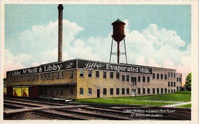 PC US, IL, CHICAGO, LIBBY'S, MILK PLANT, Vintage Postcard (b62045)