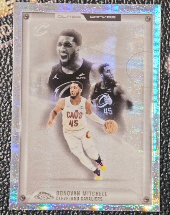 Donovan Mitchell 2025-26 Topps Chrome Glass Canvas SSP #GC-20