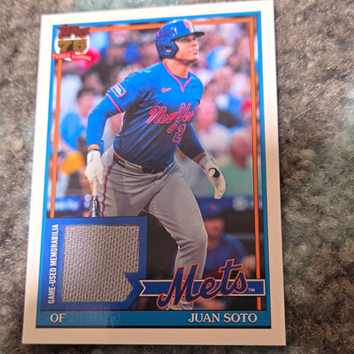 Topps 2026 Series 2 Juan Soto 1991 Topps Baseball Relics Relic #91R2-JS