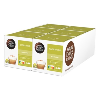 Cappuccino Kaffeekapseln 6er Pack 6 x 16 Kapseln