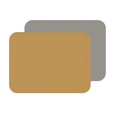I-Style Senf und Grau Flexi 2er Set Kunstleder Tischsets