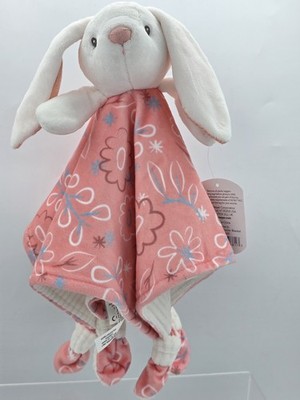 NWT Mary Meyer Stuffed Animal Lovey Security Blanket 13 x 13-Inches, Bella Bunny
