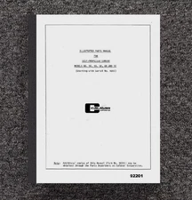  48 50 56 58 68 76 SERVICE PARTS MANUAL FITS CONDOR LIFT 92201 - PAPER MANUAL