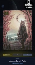 Marketplace image: 1cc AHSOKA TANOS PATH 1/1 CHROME GALAXY 26 LEGENDARY Topps Star Wars Card Trader