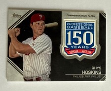 2019 Topps 150th Anniversary Commemorative Patch #AMP-RH Rhys Hoskins Phillies