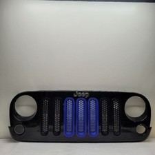 2007-2018 Jeep Wrangler Grille Vin W 6th Digit Jk Body Blackblue Inserts