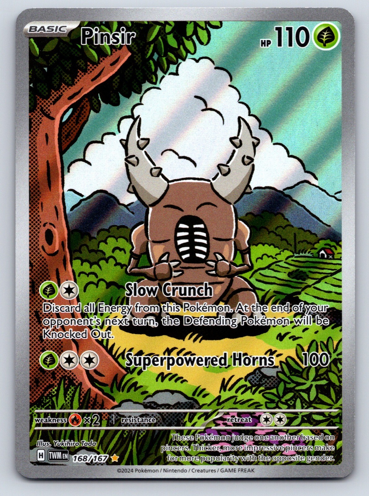 Pinsir Illustration Rare SV06: Twilight Masquerade 168/167 NM
