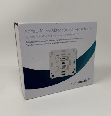 Homematic IP Smart Home Schalt-Mess-Aktor für Markenschalter 142720A0 BSM
