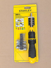 STANLEY 20 PCE RATCHET SCREWDRIVER BIT SET STHT0-62574