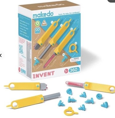 Makedo Upcycle Cardboard Construction Toolkit 360 Pieces STEM Educational Toy