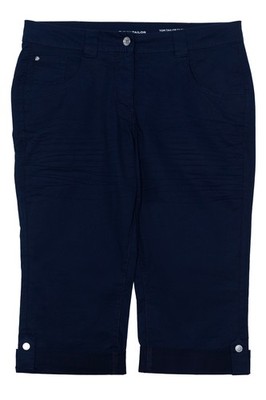 Tom Tailor Caprihose  3/4 Hose Tapered Fit Damen Baumwolle Dunkelblau Größe 38