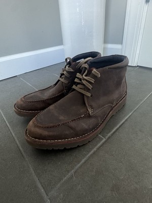 Clarks Vargo Rise Brown Leather Chukka Boots   Men s Size 12