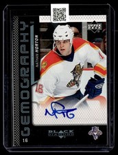 2006-07 Upper Deck Black Diamond Gemography Nathan Horton Auto Florida Panthers